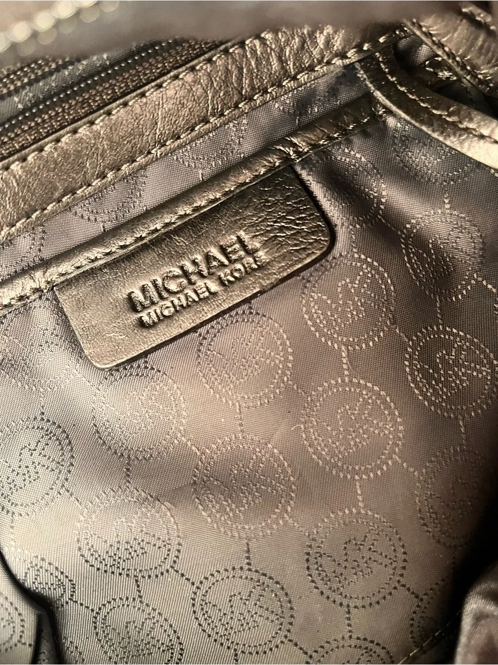 Michael Kors Metallic Bronze Leather Hobo Bag - Picture 5 of 6